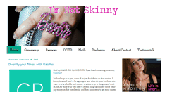 Desktop Screenshot of imnotskinny.com